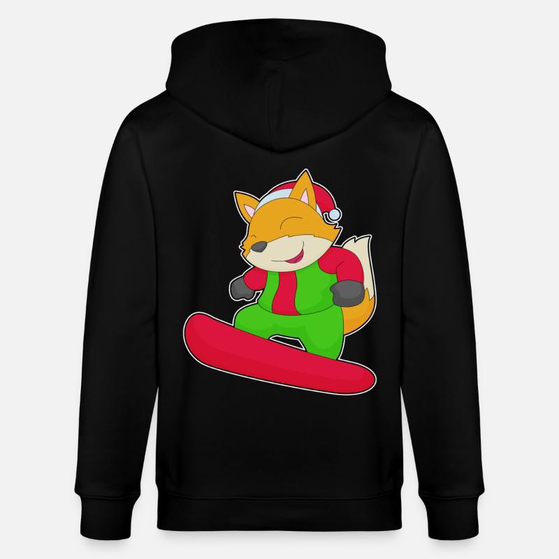 Fox Noël Snowboard - Veste à capuche bio CULTIVATOR Stanley/Stella Unisexe - noir