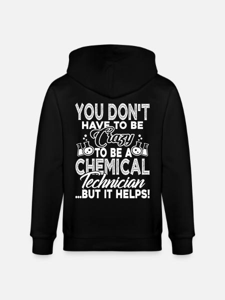 Chemical Technician Crazy Chemical Technician - Stanley/Stella CULTIVATOR Unisex Organic Hooded Jacket - black