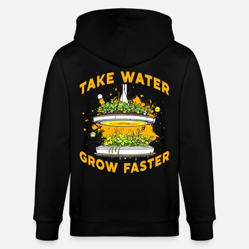 Prenez l’eau, poussez plus vite - Veste à capuche bio CULTIVATOR Stanley/Stella Unisexe - noir
