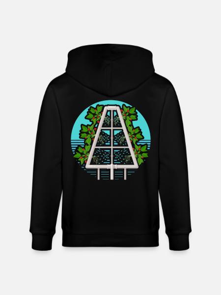 Hydroponics - Stanley/Stella CULTIVATOR Unisex Organic Hooded Jacket - black