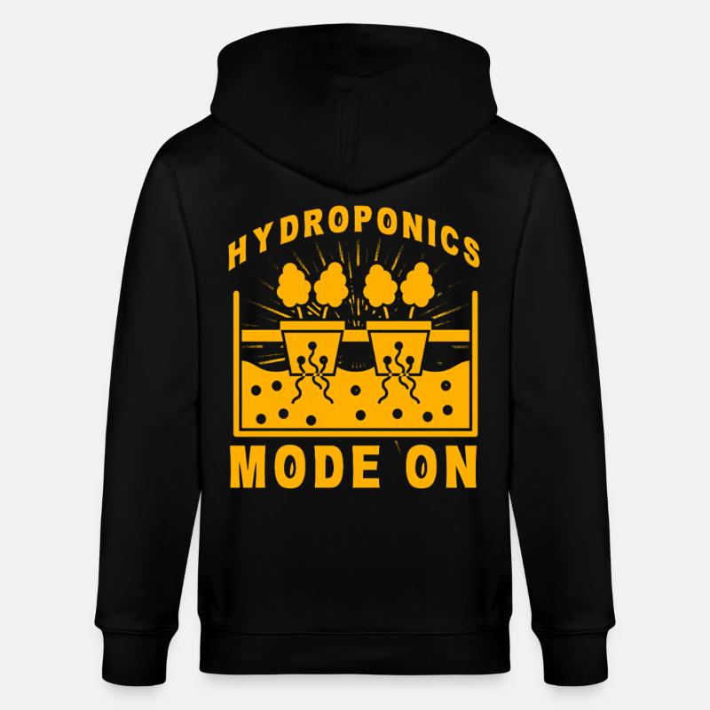 Hydroponik-Modus Ein - Stanley/Stella Unisex Bio-Kapuzenjacke CULTIVATOR  - Schwarz