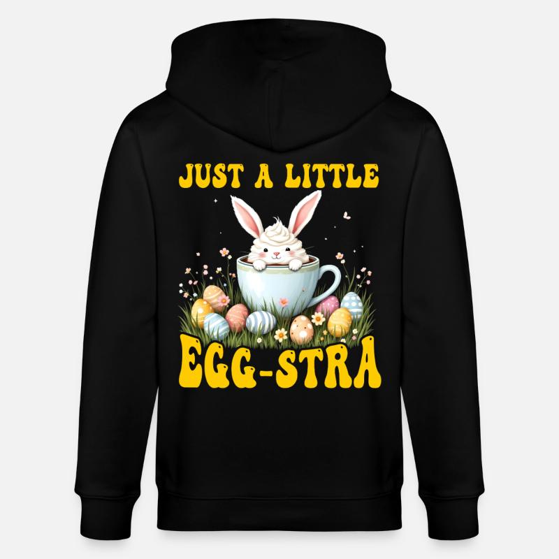 Nur ein bisschen Egg-stra - Stanley/Stella Unisex Bio-Kapuzenjacke CULTIVATOR  - Schwarz