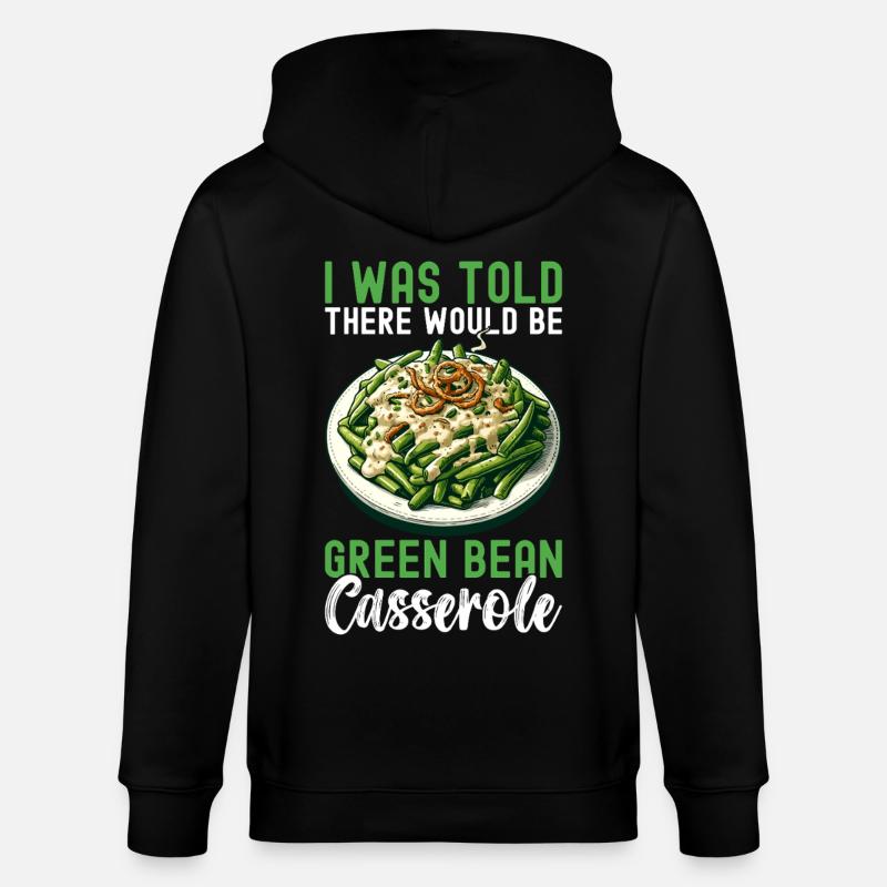 Casserole de haricots verts - Veste à capuche bio CULTIVATOR Stanley/Stella Unisexe - noir
