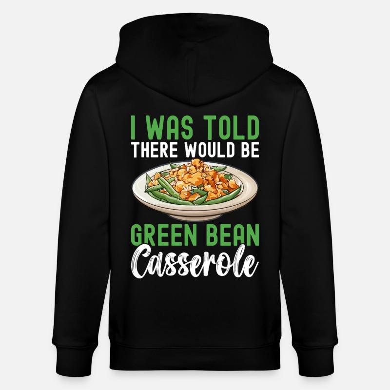 Casserole de haricots verts - Veste à capuche bio CULTIVATOR Stanley/Stella Unisexe - noir