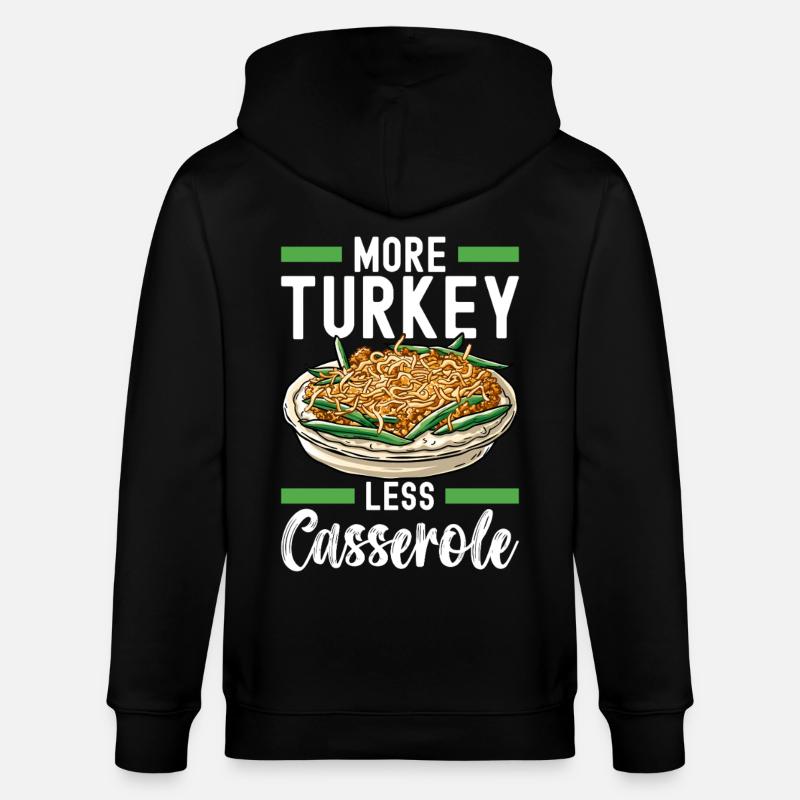 Casserole de haricots verts - Veste à capuche bio CULTIVATOR Stanley/Stella Unisexe - noir