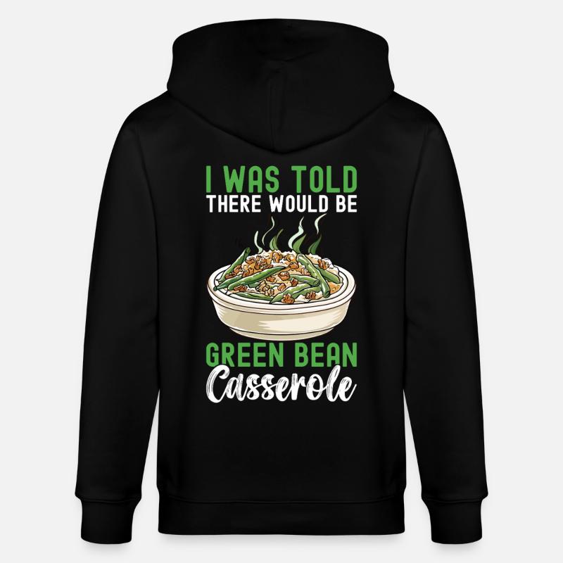 Casserole de haricots verts - Veste à capuche bio CULTIVATOR Stanley/Stella Unisexe - noir