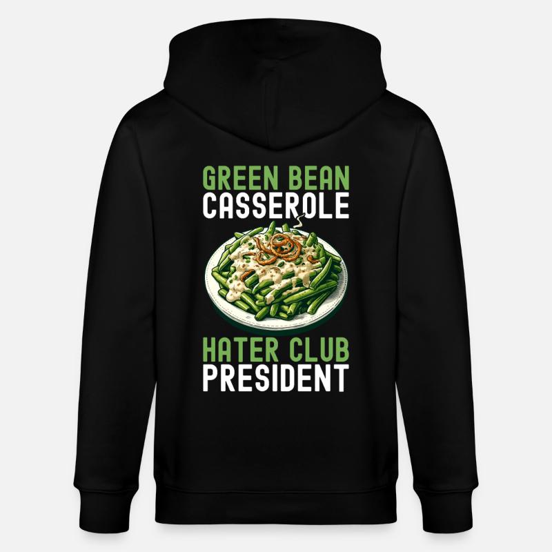Casserole de haricots verts - Veste à capuche bio CULTIVATOR Stanley/Stella Unisexe - noir