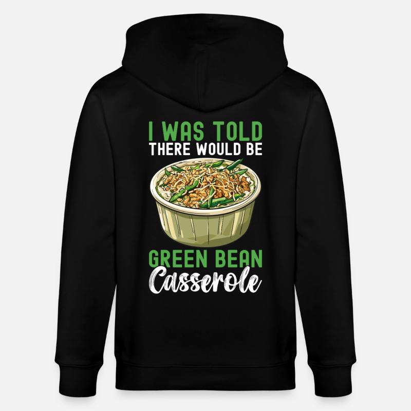 Casserole de haricots verts - Veste à capuche bio CULTIVATOR Stanley/Stella Unisexe - noir