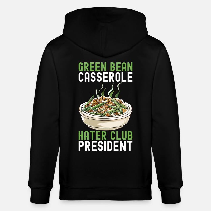 Casserole de haricots verts - Veste à capuche bio CULTIVATOR Stanley/Stella Unisexe - noir