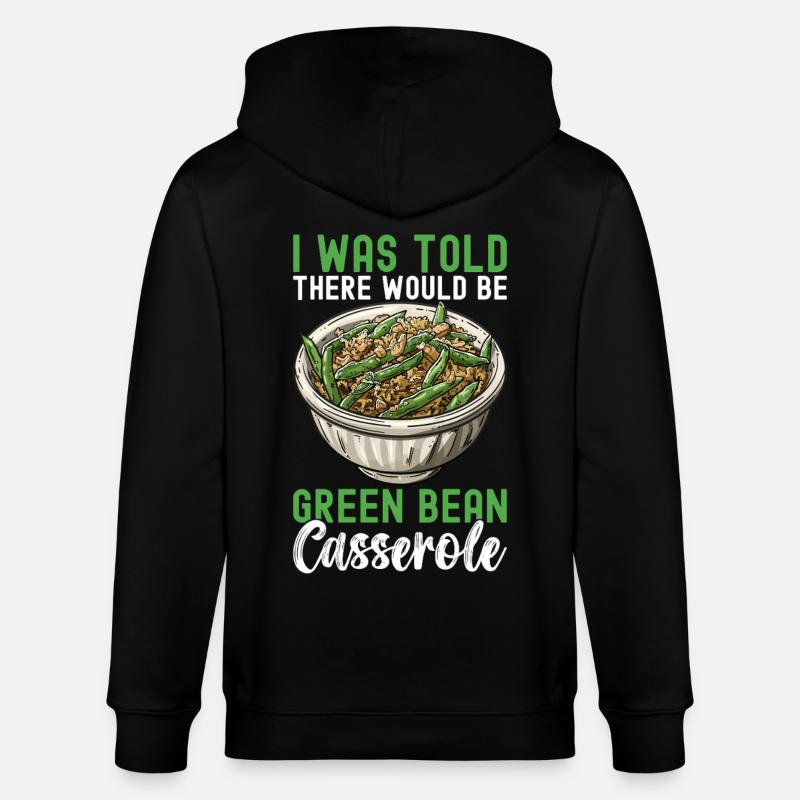 Casserole de haricots verts - Veste à capuche bio CULTIVATOR Stanley/Stella Unisexe - noir