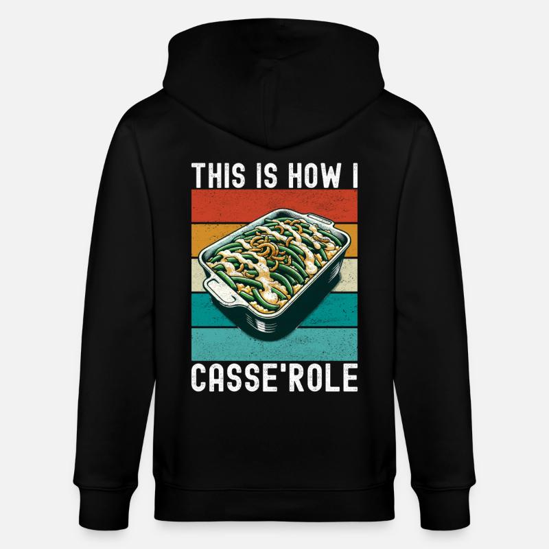 Casserole de haricots verts - Veste à capuche bio CULTIVATOR Stanley/Stella Unisexe - noir
