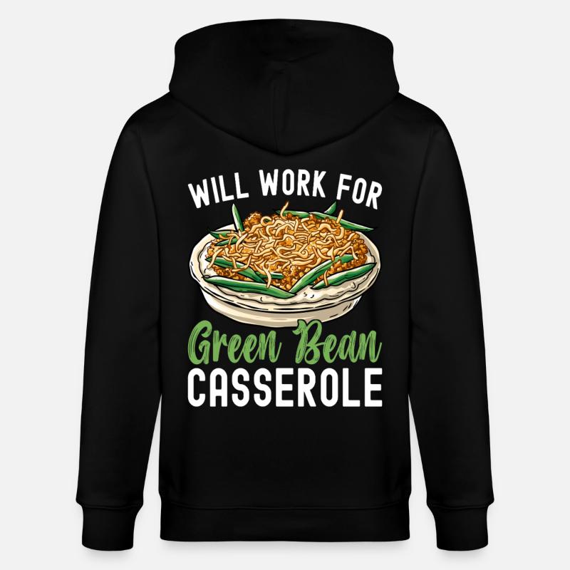 Casserole de haricots verts - Veste à capuche bio CULTIVATOR Stanley/Stella Unisexe - noir