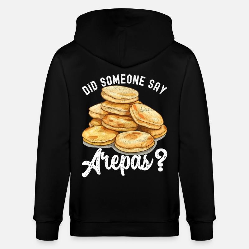 Arepas vénézuélienne - Veste à capuche bio CULTIVATOR Stanley/Stella Unisexe - noir