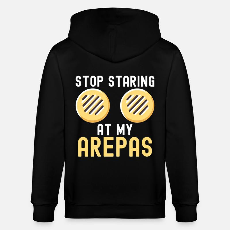 Arepas vénézuélienne - Veste à capuche bio CULTIVATOR Stanley/Stella Unisexe - noir