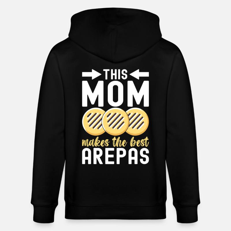 Venezolanische Arepas - Stanley/Stella Unisex Bio-Kapuzenjacke CULTIVATOR - Schwarz