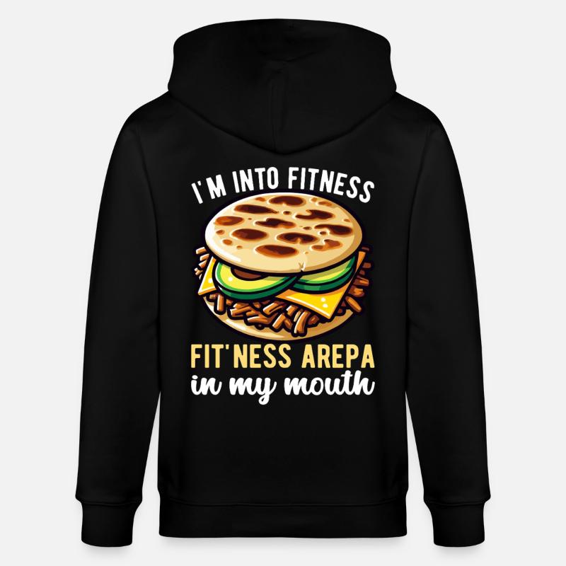 Venezolanische Arepas - Stanley/Stella Unisex Bio-Kapuzenjacke CULTIVATOR  - Schwarz