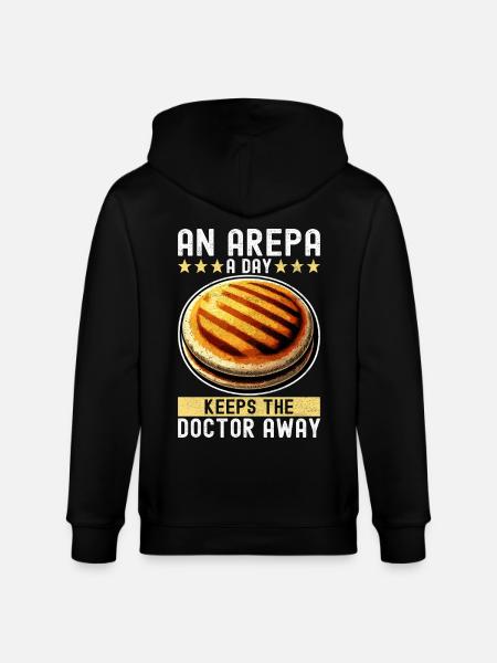 Venezuelan Arepas - Stanley/Stella CULTIVATOR Unisex Organic Hooded Jacket - black