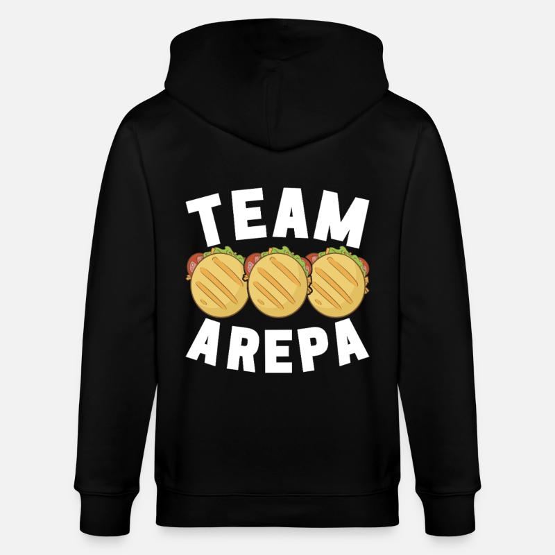 Venezolanische Arepas - Stanley/Stella Unisex Bio-Kapuzenjacke CULTIVATOR - Schwarz