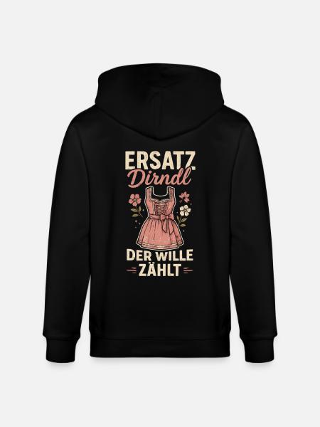 Replacement Dirndl – The Will Counts - Stanley/Stella CULTIVATOR Unisex Organic Hooded Jacket - black