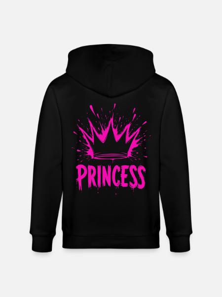 Princesse Crown Splash - Veste à capuche bio CULTIVATOR Stanley/Stella Unisexe - noir