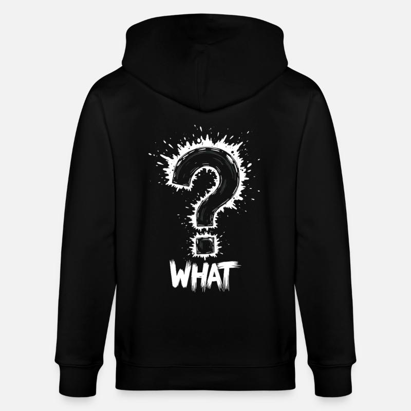 Quel point d’interrogation Splash - Veste à capuche bio CULTIVATOR Stanley/Stella Unisexe - noir