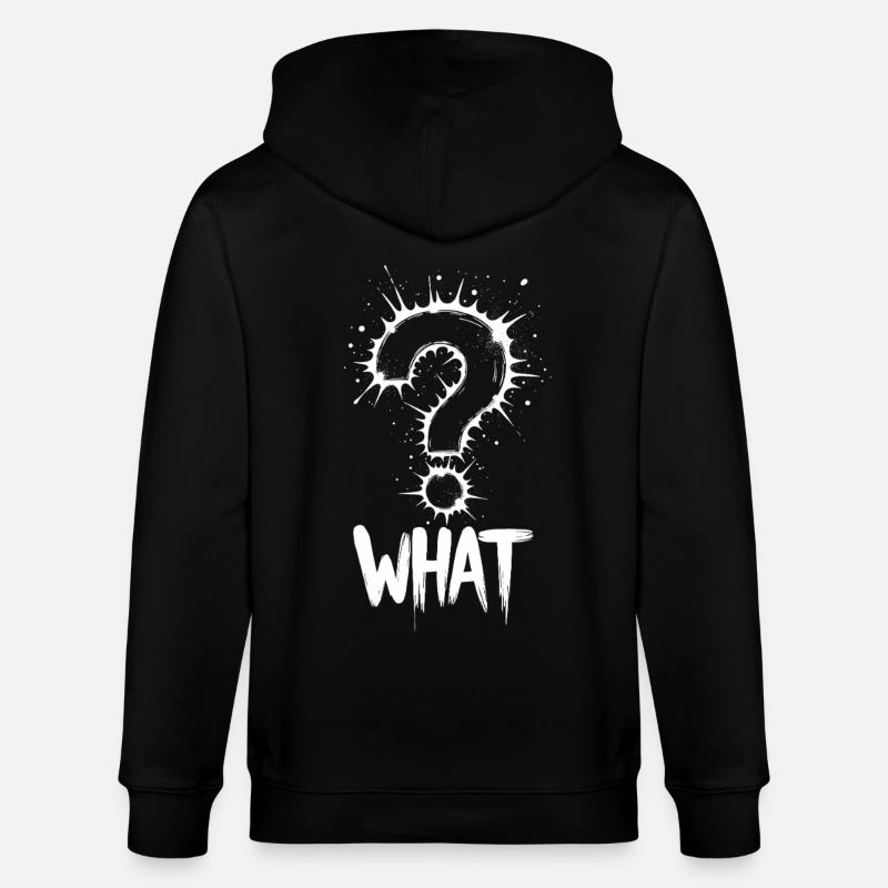 What Fragezeichen Splash - Stanley/Stella Unisex Bio-Kapuzenjacke CULTIVATOR  - Schwarz