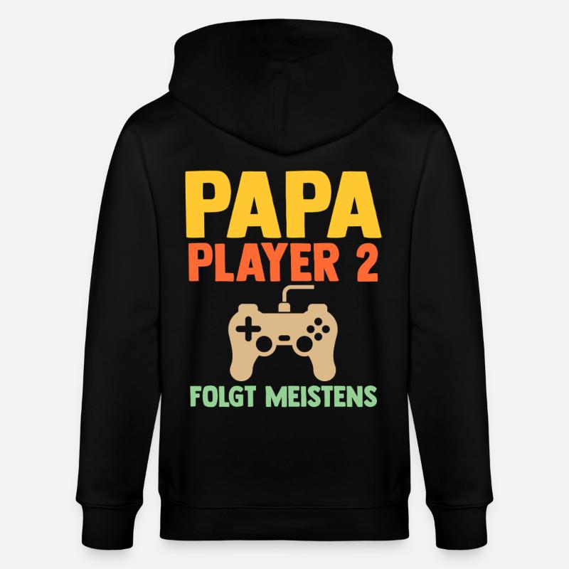 Père Équipe Papa - Veste à capuche bio CULTIVATOR Stanley/Stella Unisexe - noir