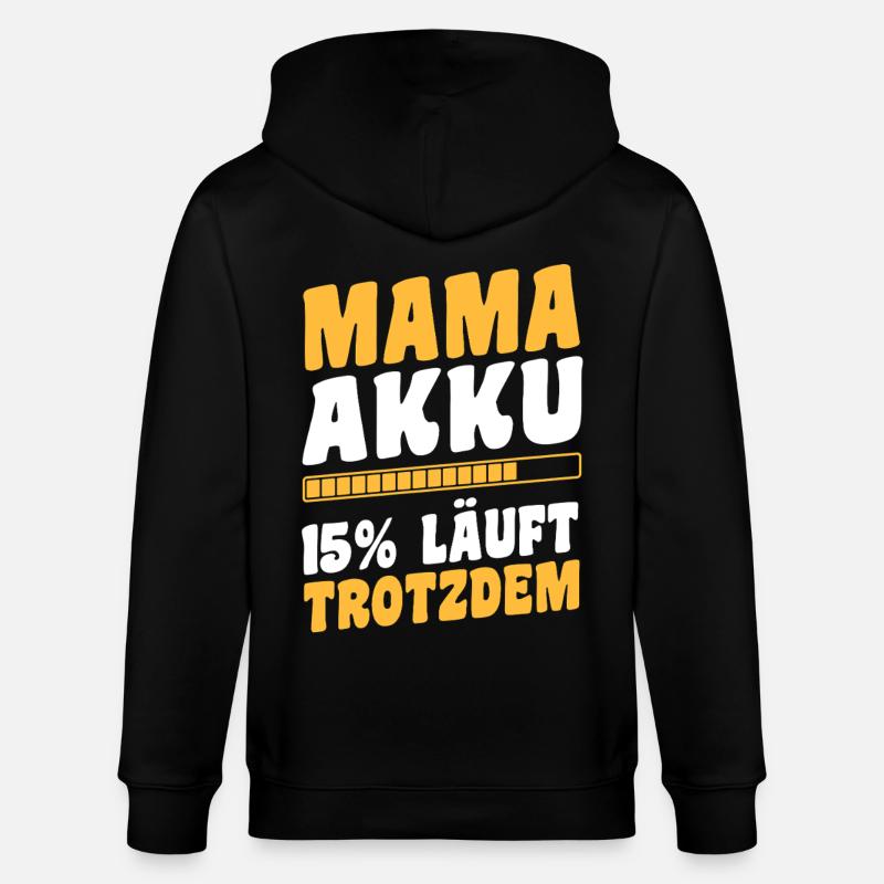 Mutter Team Mama - Stanley/Stella Unisex Bio-Kapuzenjacke CULTIVATOR  - Schwarz