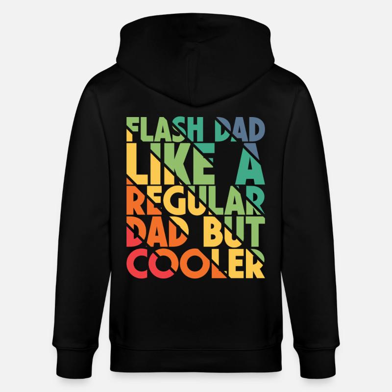Bouldering Flash Papa Boulderer - Stanley/Stella Unisex Bio-Kapuzenjacke CULTIVATOR  - Schwarz