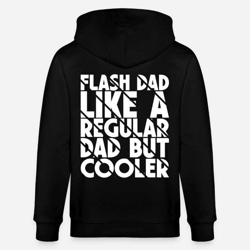Bouldering Flash Papa Boulderer - Stanley/Stella CULTIVATOR  Unisex Organic Hooded Jacket - black