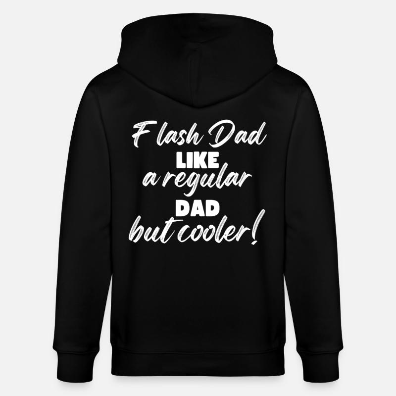 Bloc Flash Papa Boulderer - Veste à capuche bio CULTIVATOR Stanley/Stella Unisexe - noir