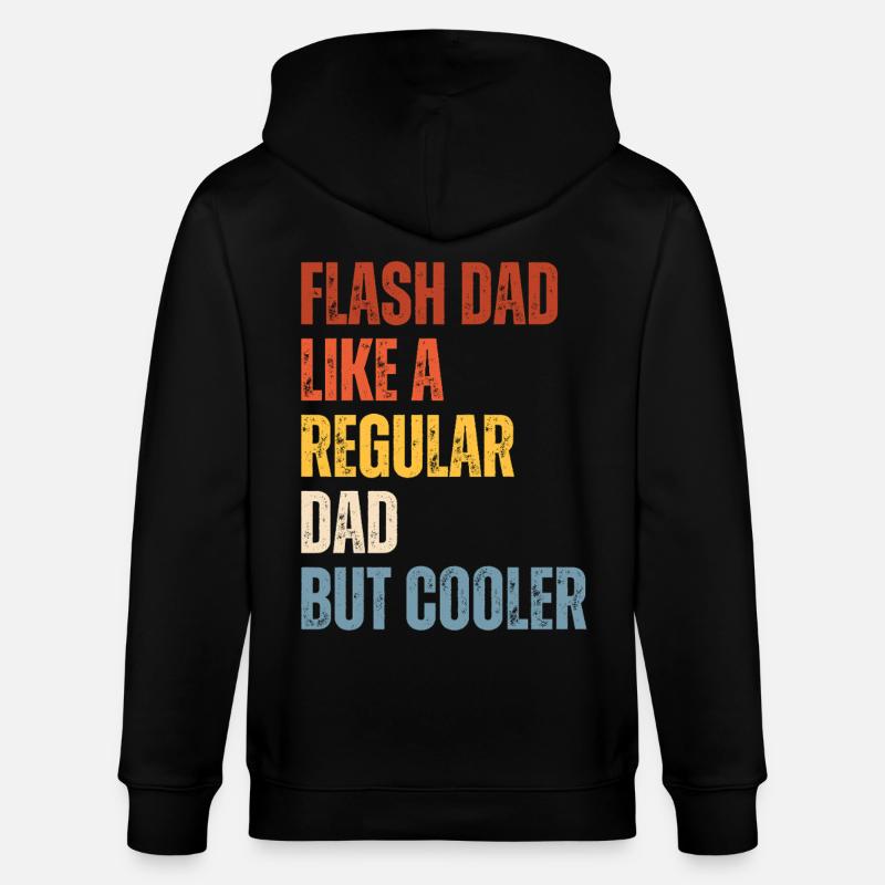 Bloc Flash Papa Boulderer - Veste à capuche bio CULTIVATOR Stanley/Stella Unisexe - noir