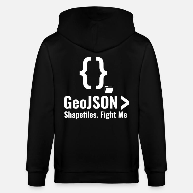 Debatte über GeoJSON-Shapefiles GIS-Datenformat - Stanley/Stella Unisex Bio-Kapuzenjacke CULTIVATOR - Schwarz