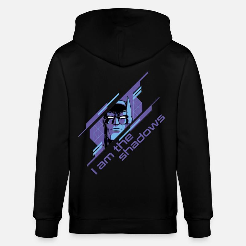 Batman I Am The Shadows - Stanley/Stella Unisex Bio-Kapuzenjacke CULTIVATOR  - Schwarz