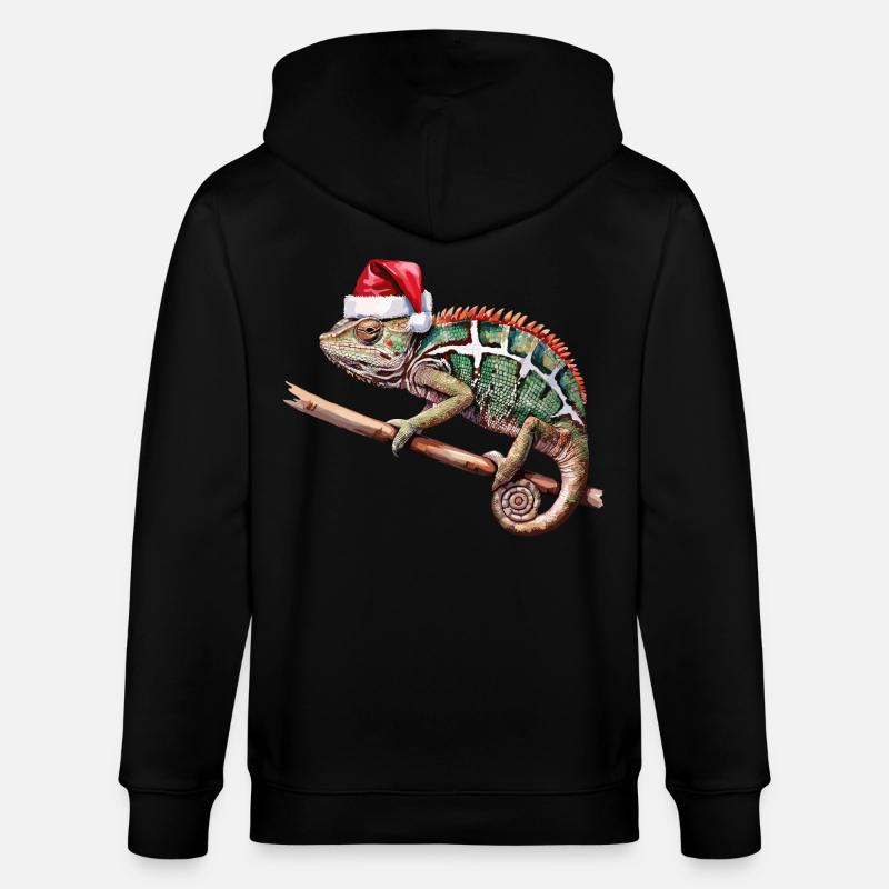 Caméléon de Noël - Veste à capuche bio CULTIVATOR Stanley/Stella Unisexe - noir
