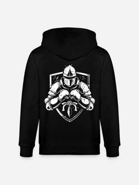 Knight Boxer Fighter - Stanley/Stella CULTIVATOR  Unisex Organic Hooded Jacket - black
