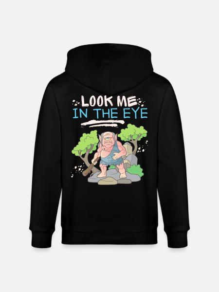 Cyclops, zombie, zombie monster, funny saying - Stanley/Stella CULTIVATOR  Unisex Organic Hooded Jacket - black