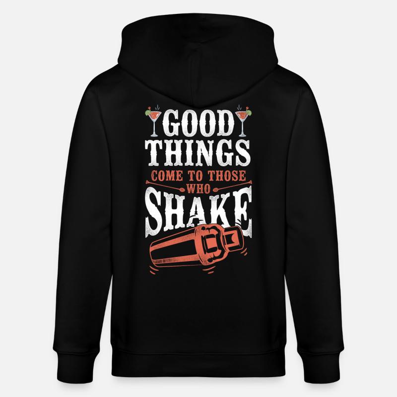 Bartender Mixologist Good Things - Stanley/Stella Unisex Bio-Kapuzenjacke CULTIVATOR  - Schwarz