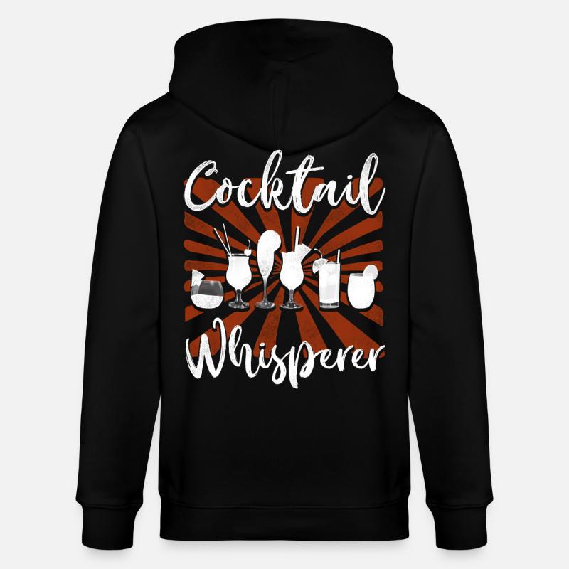 Barman Mixologue Cocktail - Veste à capuche bio CULTIVATOR Stanley/Stella Unisexe - noir