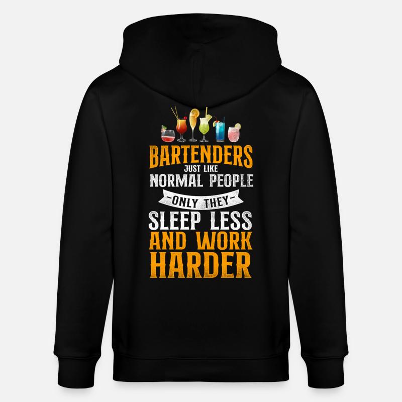 Bartender Mixologist Bartenders - Stanley/Stella Unisex Bio-Kapuzenjacke CULTIVATOR  - Schwarz