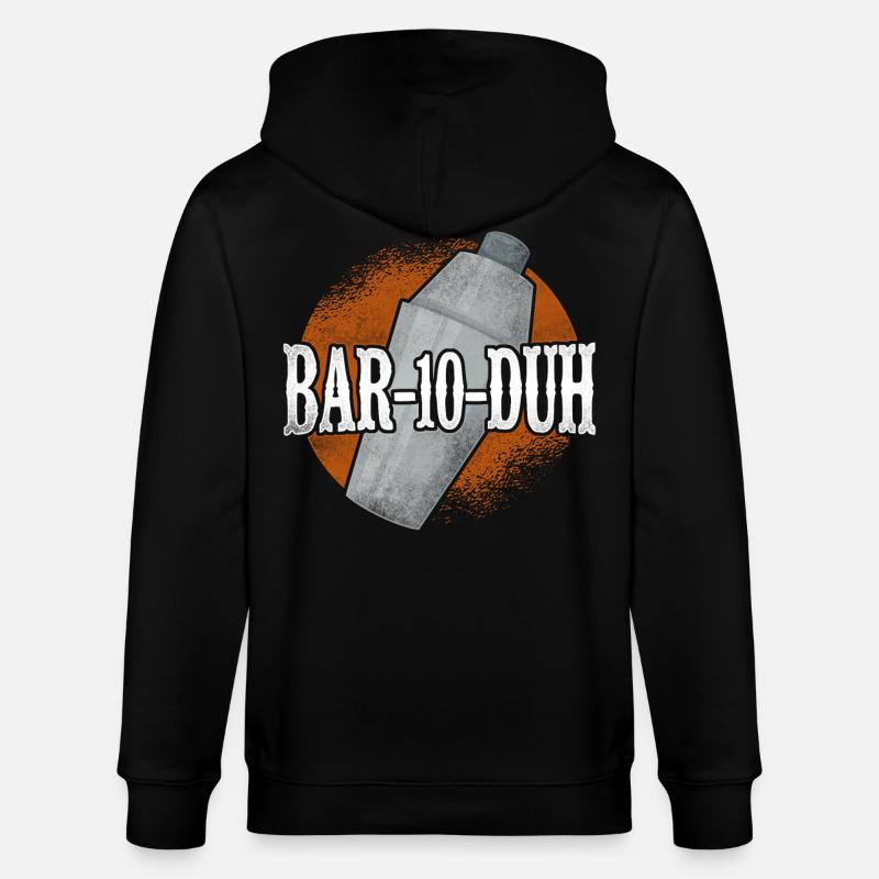 Barman Mixologue Bar-10-Duh - Veste à capuche bio CULTIVATOR Stanley/Stella Unisexe - noir