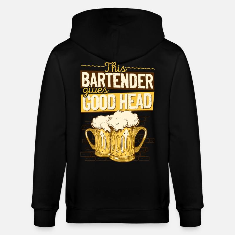 Bartender Mixologist This - Stanley/Stella Unisex Bio-Kapuzenjacke CULTIVATOR  - Schwarz