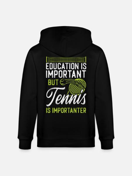 Funny Tennis Player Racket - Stanley/Stella CULTIVATOR  Unisex Organic Hooded Jacket - black