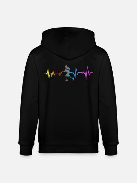 Funny Tennis Player Racket - Stanley/Stella CULTIVATOR  Unisex Organic Hooded Jacket - black