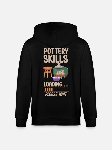 Pottery Ceramics Artist Pottery - Stanley/Stella CULTIVATOR Unisex Organic Hooded Jacket - black