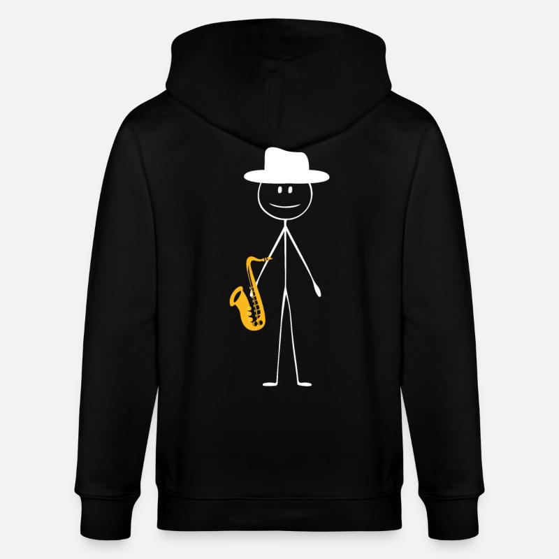 Saxophone Saxophone Guy - Veste à capuche bio CULTIVATOR Stanley/Stella Unisexe - noir