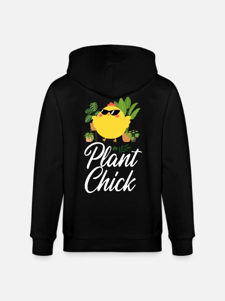 Planteelsker Hagearbeid Kyllingjente - Stanley/Stella CULTIVATOR økologisk unisex hettejakke - svart