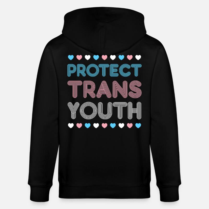 Transgender Trans LGBT Pride - Stanley/Stella Unisex Bio-Kapuzenjacke CULTIVATOR  - Schwarz