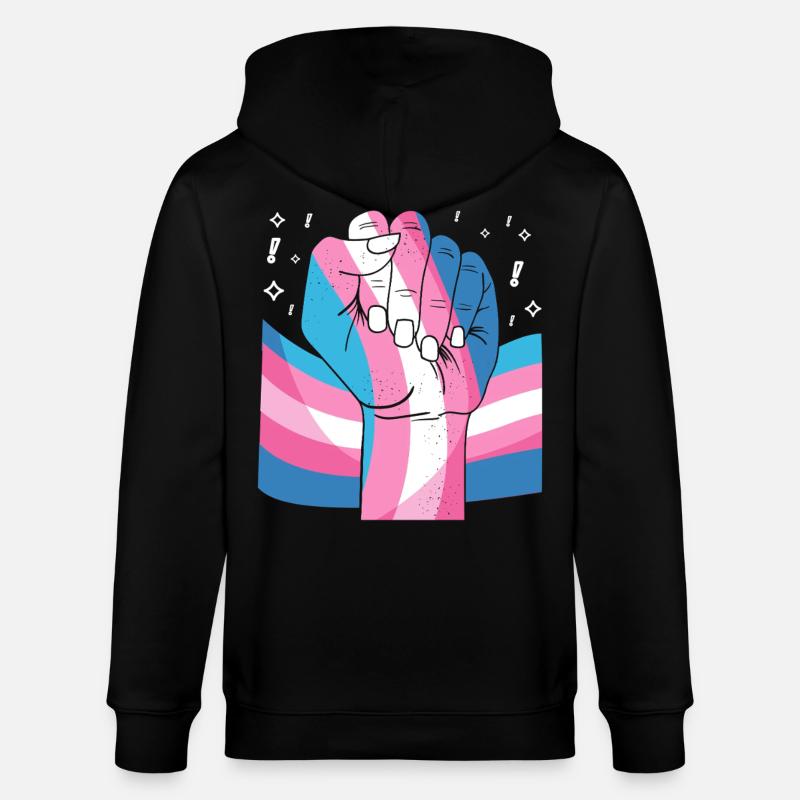 Transgender Trans LGBT Pride - Stanley/Stella Unisex Bio-Kapuzenjacke CULTIVATOR - Schwarz