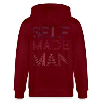 Fierté LGBT transgenre - Veste à capuche bio CULTIVATOR Stanley/Stella Unisexe - bordeaux - Dos - Anna (173cm)